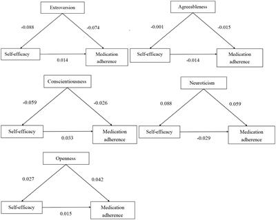 Mediating effect of self-efficacy on the relationship between Big Five personality and medication adherence in Chinese hypertensive patients: a national cross-sectional study